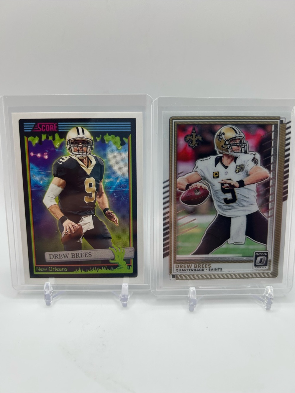 Drew Brees Panini Football Cards Set of 2 🏈🎃 New Orleans Saints